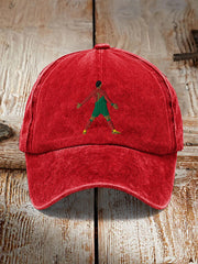 Football player print casual unisex cap