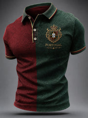 Men's Portuguese Football Print Casual Top