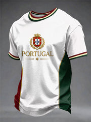 Men's Portuguese Football Printed T-shirt