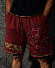 Portugal Herren-Fußball-Shorts bedruckt