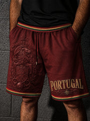 Men's Portugal Football Printed Shorts