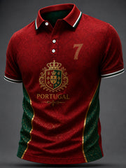 Men's Portuguese Football Print Casual Top