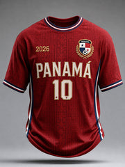 Men's Panama Soccer Print Casual T-shirt