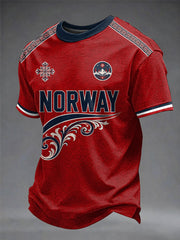 Men's Norge Football Printed T-shirt