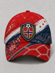 Unisex Heia Norge Football Fan Graphic Resort Cap