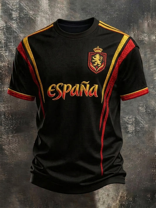 Men's Gift For Football Fans Print Casual Short Sleeve T-shirt
