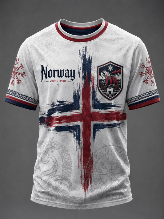 Men's Norge Football Printed T-shirt
