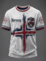 Men's Norge Football Printed T-shirt