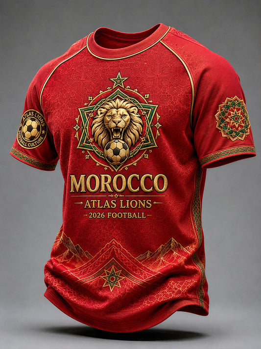 Men's 2026 Morocco Football T-Shirts