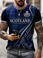 Men's UK Football Lover Scotland Printed short sleeves t-shirt