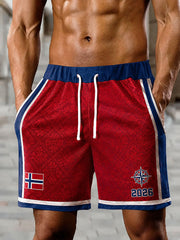 Men's Norway Football Casual Sport-Style Unisex Shorts