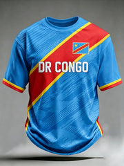 Men's DRC Football Print Casual T-shirt