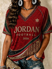 Women's Jordan Football V-neck T-shirt