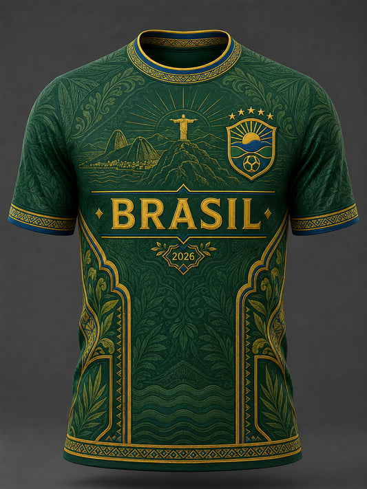 Men's Gift For Football Fans Print Casual Tee