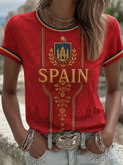 Women's Gift For Football Fans Print Casual Tee