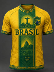 Men's Gift For Football Fans Print Casual Tee