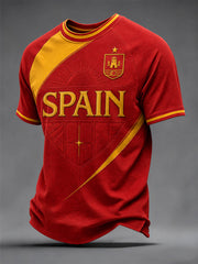 Men's Gift For Football Fans Print Casual Tee