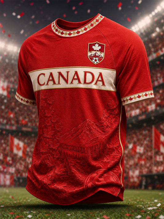 Men's Gift For Football Fans Print Casual Tee