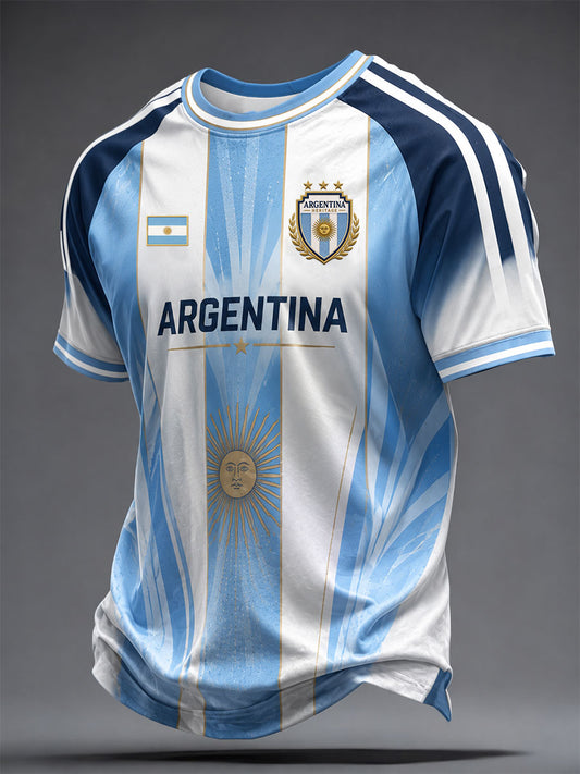 Men's Argentine Football Short Sleeve T-shirt