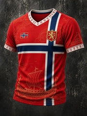 Men's Norge V-neck  T-Shirt