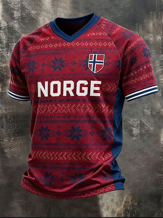Men's Norge V-neck  T-Shirt