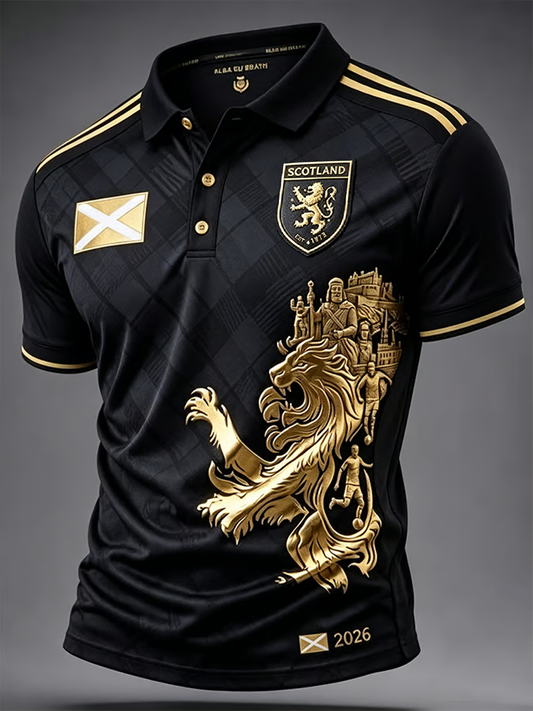 Men's UK Football Lover Scotland Printed polo shirt
