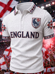 Men's Gift For Football Fans Print Casual V-neck Short Sleeve Top