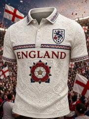 Men's Gift For Football Fans Print Casual V-neck Short Sleeve Top