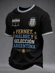 Men's Argentine Football Short Seeves T-shirt