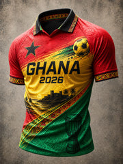 Men's 2026 Ghana Football Style T-shirt