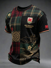 Men's Welsh Dragon Printed T-shirt