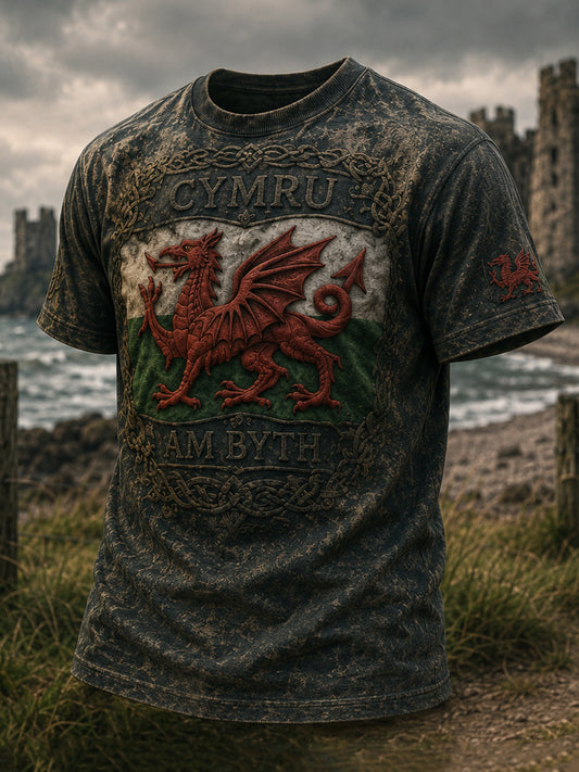 Men's Wales Heritage Design T-shirt