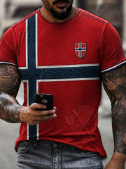Men's Norge Football Printed T-shirt