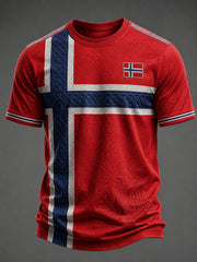 Men's Norge Football Printed T-shirt
