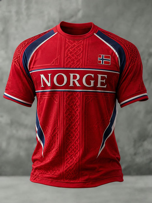 Men's Norge Football Printed T-shirt