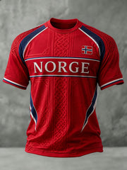 Men's Norge Football Printed T-shirt
