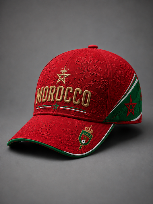 Unisex Morocco Football Printed Hat