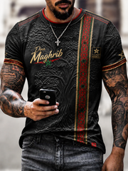 Men's Morocco Football Printed short sleeves t-shirt
