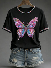 Women's Breast Cancer Awareness Print Casual T-Shirt