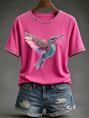 Women's Breast Cancer Awareness Print Casual T-Shirt