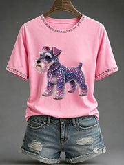 Women's Breast Cancer Awareness Print Casual T-Shirt
