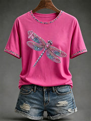 Women's Breast Cancer Awareness Print Casual T-Shirt