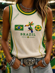 Women's Brazil Football Vests