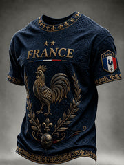 Men's France Football Short Sleeves T-shirt