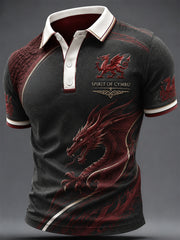 Men's Welsh Dragon Printed Shirt