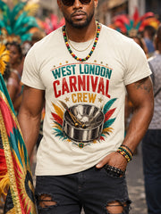 Men's Caribbean Carnival Print Casual Tee