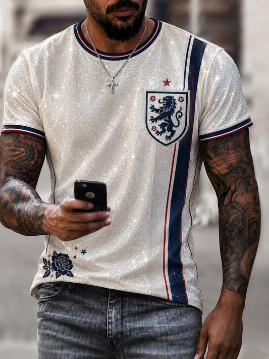 Men's England Printed short sleeves t-shirt