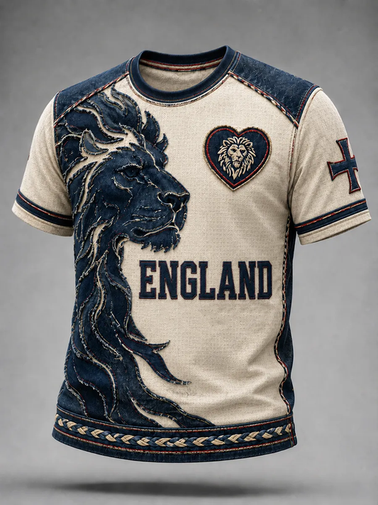 Men's England Printed short sleeves t-shirt