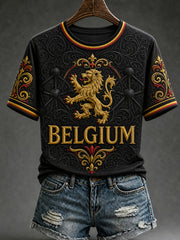 Women's Belgium Lover Short Sleeve T-shirt