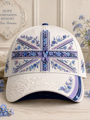 Unisex UK Alzheimer's Awareness Floral Printed Hat